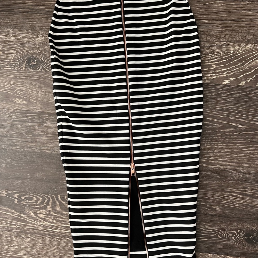 Nookie Striped Midi Pencil Skirt - like-new! Aus 8